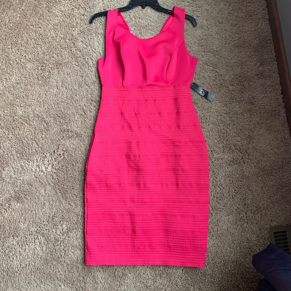 New York and Company Pink fitted Dress